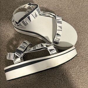 Platform Teva Sandals Geometric